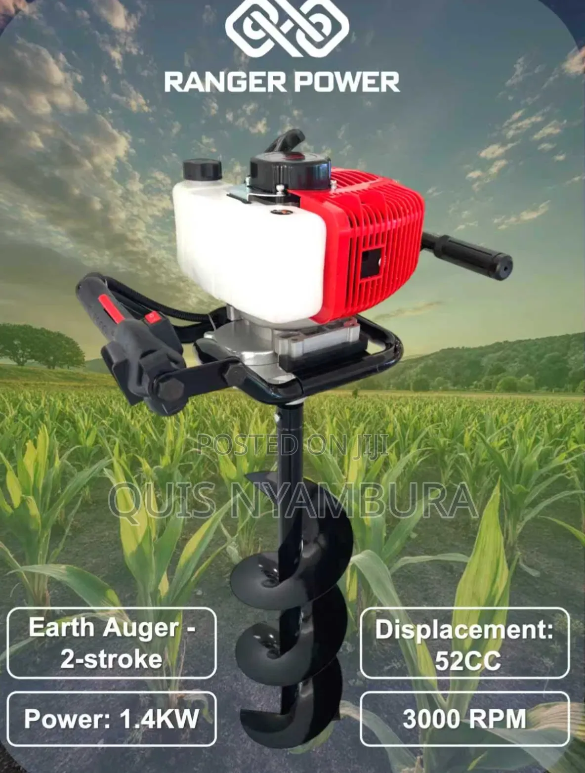 2stroke Earth Auger/ Range Power 52cc Earth Auger Machine