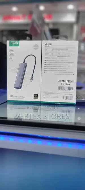 UGREEN CM512 7-in-1 USB-C Docking Station - Gray
