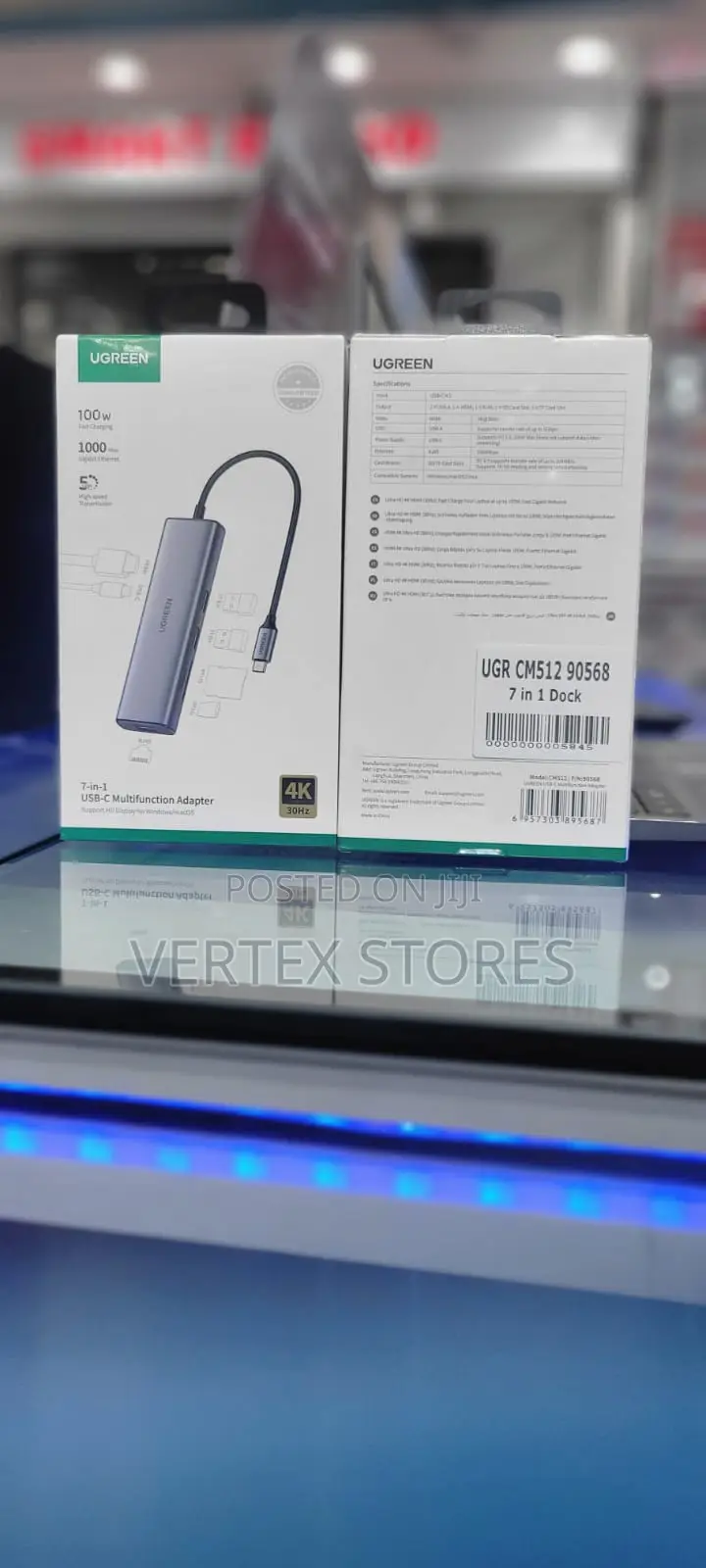 UGREEN CM512 7-in-1 USB-C Docking Station - Gray