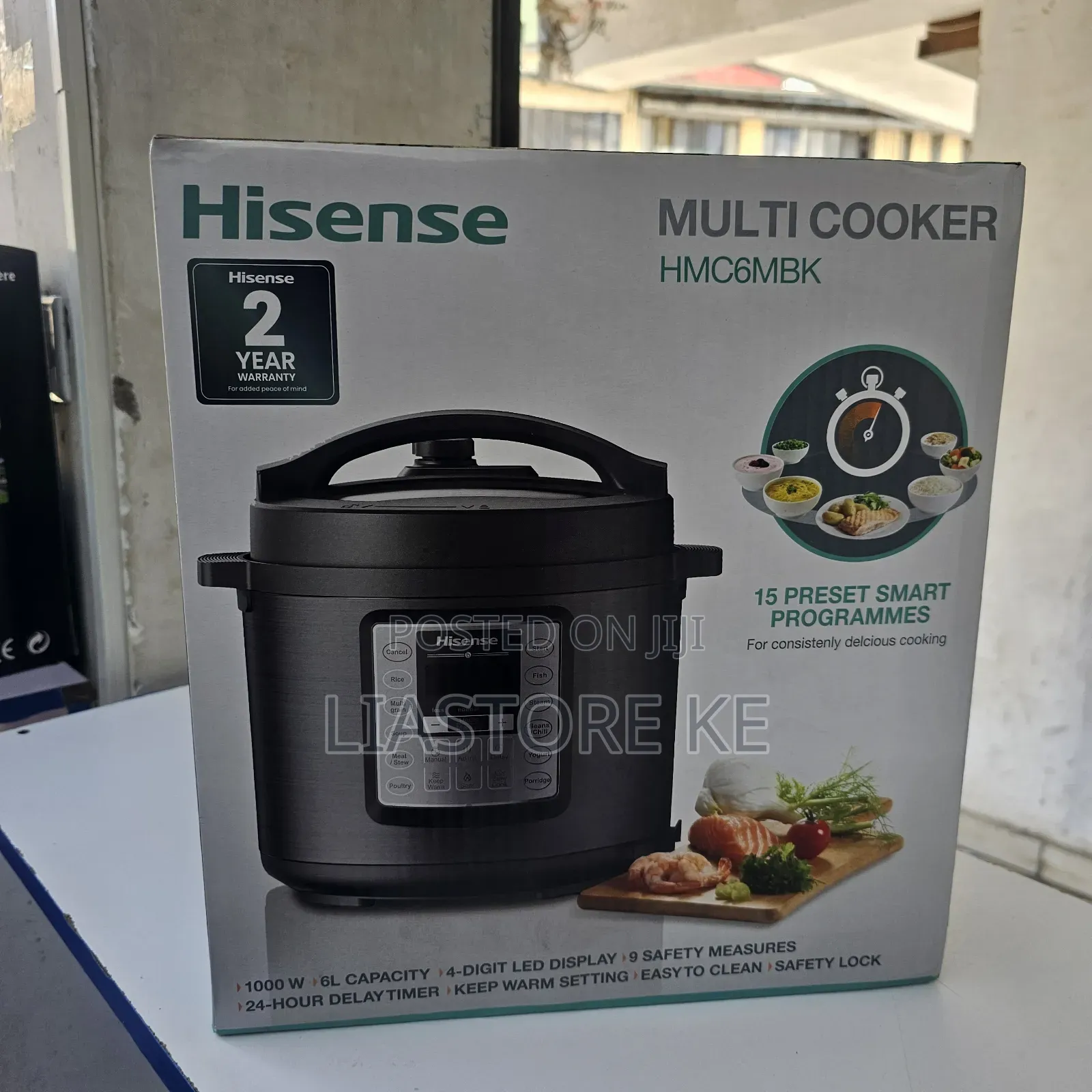 6L Hisense Multi Cooker 1000W – Pressure Cooker With LED Display