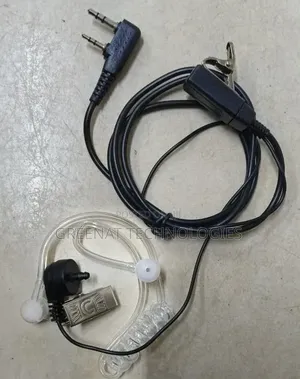 FBI Acoustic Tube Headset for Walkie Talkie Covert Earpiece With Mic