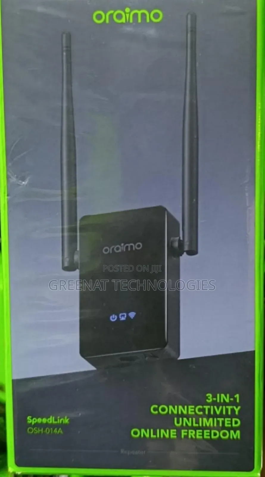 Oraimo SpeedLink OSH 014A Wifi Repeater 3 in 1 Extender 300Mbps