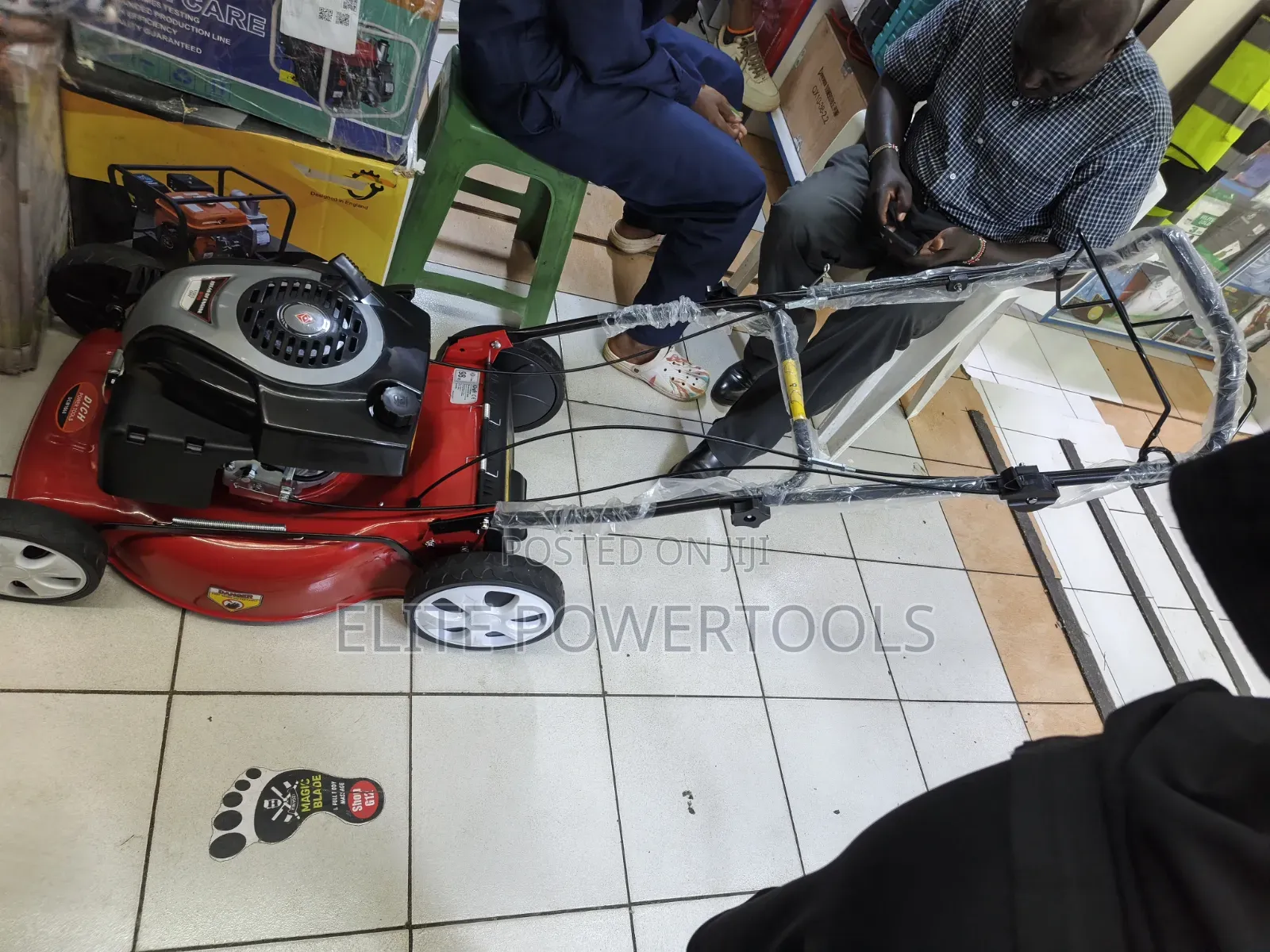 18" Petrol Grass Cutter Lawn Mower – Heavy Duty Garden Machine