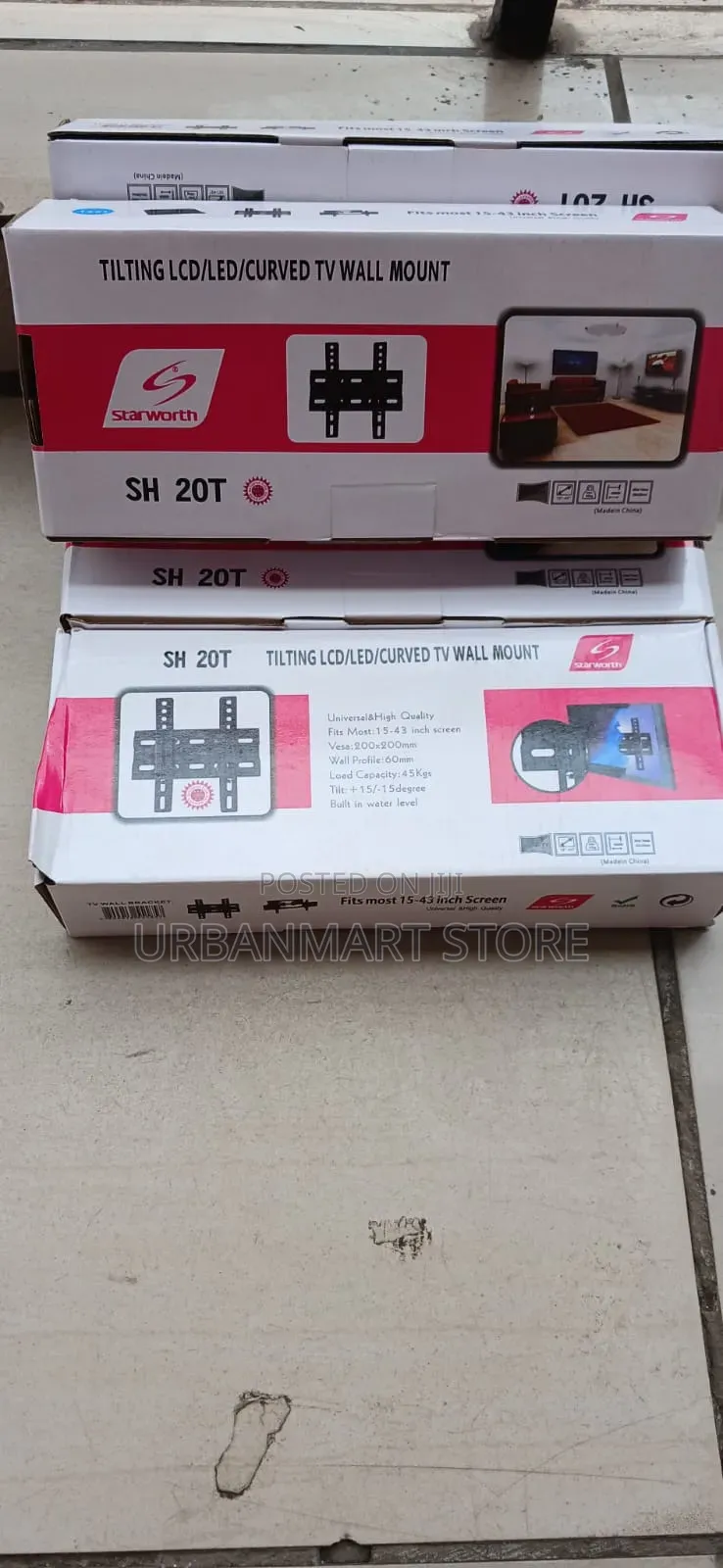 Brand New SH 20T TV Wall Bracket for 15–43 Inch Screens