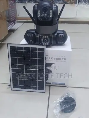 4G Solar Triple Lens Security Camera – 360° Coverage, Night Vision