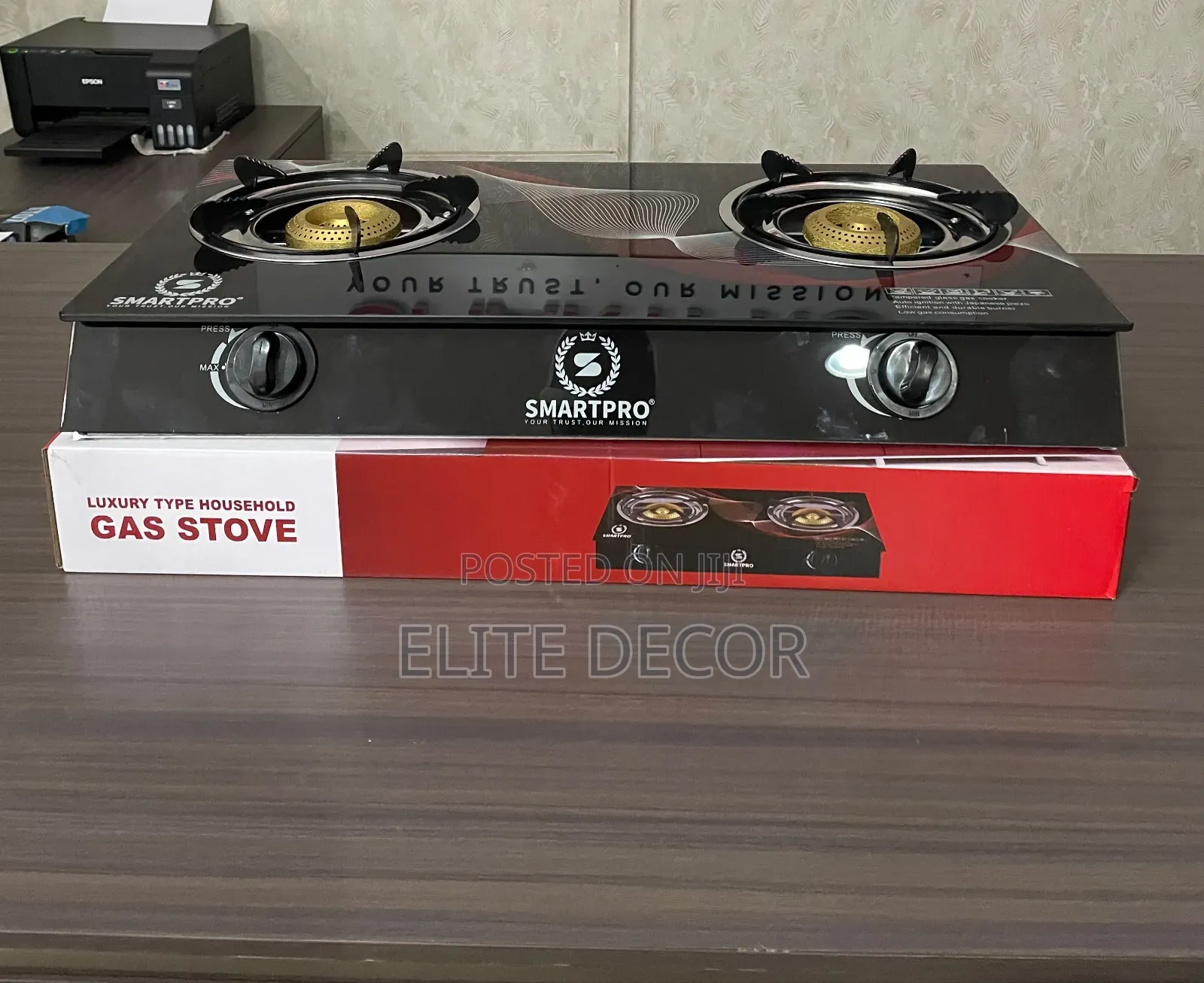 SmartPro 2-Burner Glass Top Gas Stove