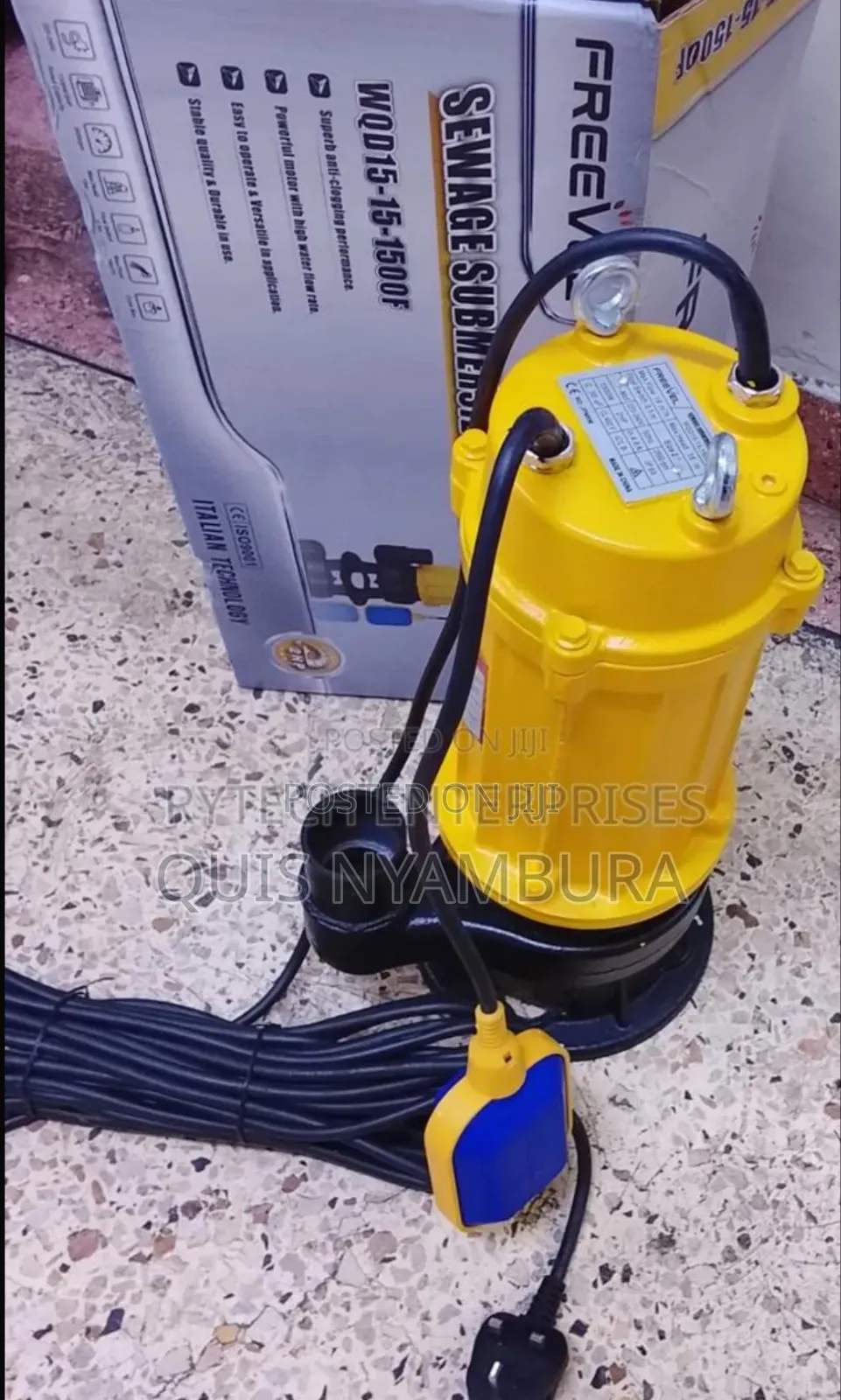 2hp Sewage Pump/ Electric Sewage Pump 2" Freevel