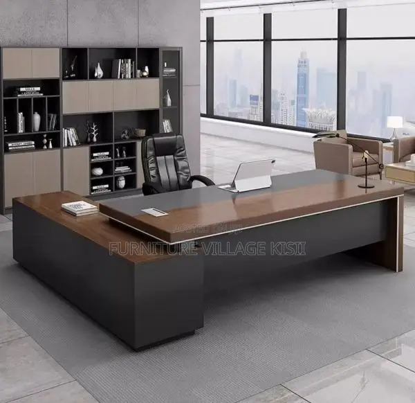 Office Desk; 2000mm Executive L-Shaped Modern Office Desk