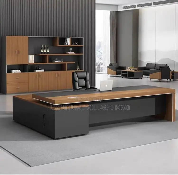 Office Desk; 2000mm Executive L-Shaped Modern Office Desk