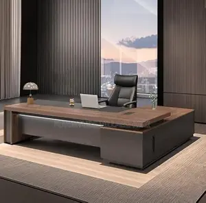 Office Desk; 2000mm Executive L-Shaped Modern Office Desk