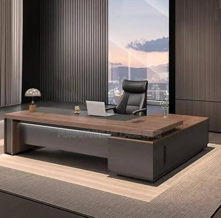 Office Desk; 2000mm Executive L-Shaped Modern Office Desk