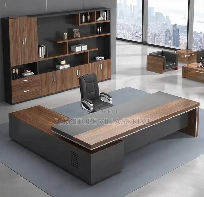 Office Desk; 2000mm Executive L-Shaped Modern Office Desk