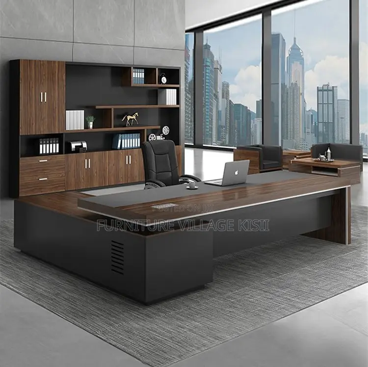 Office Desk; 2000mm Executive L-Shaped Modern Office Desk