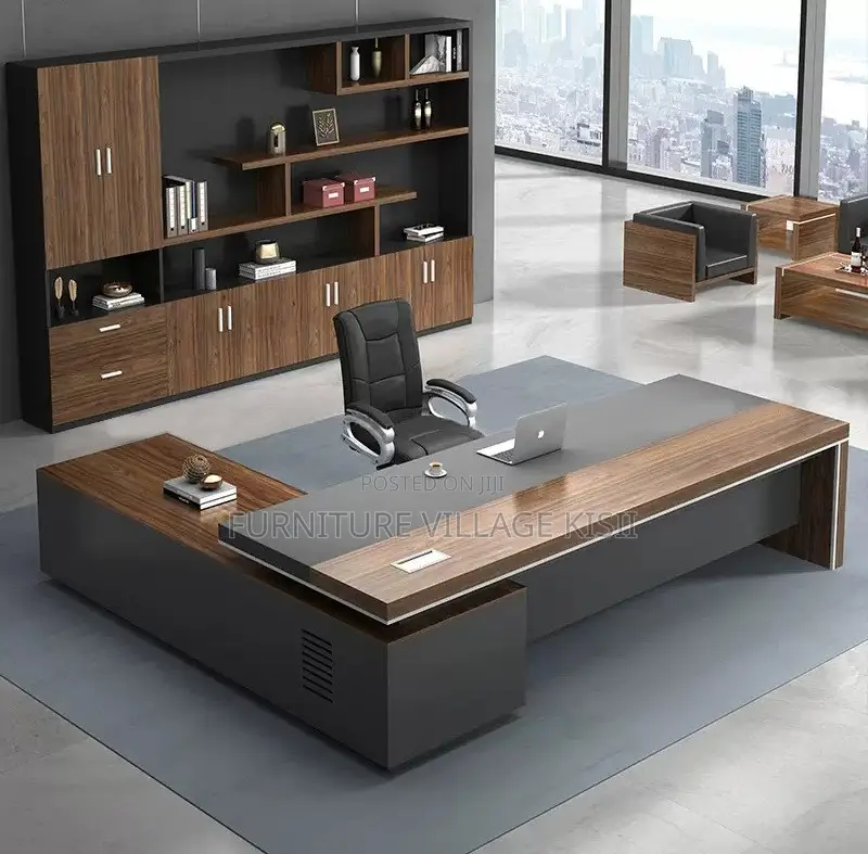 Office Desk; 2000mm Executive L-Shaped Modern Office Desk