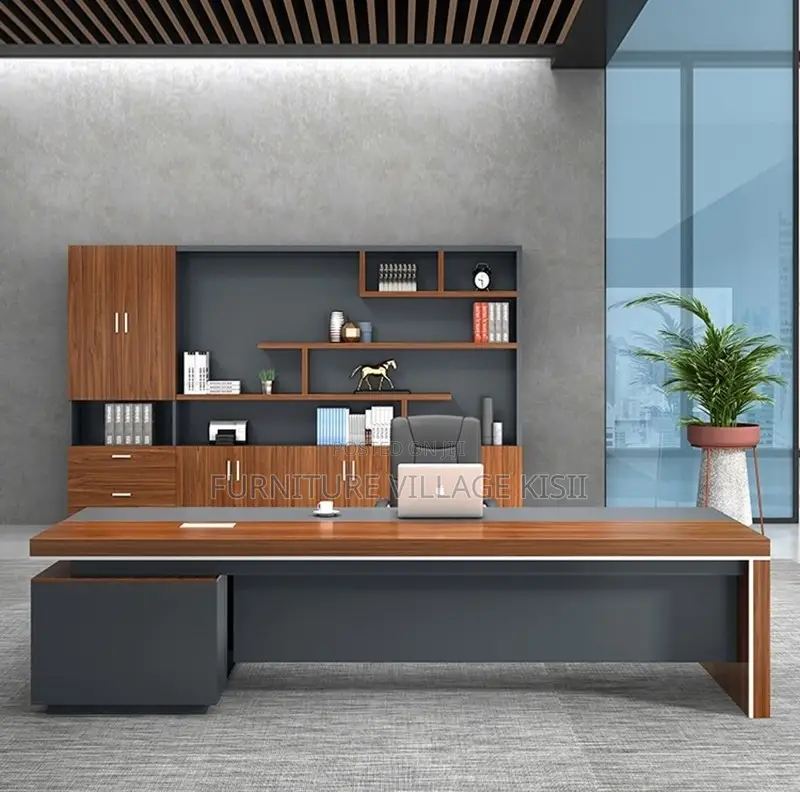 Office Desk; 2000mm Executive L-Shaped Modern Office Desk