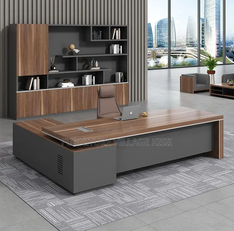 Office Desk; 2000mm Executive L-Shaped Modern Office Desk