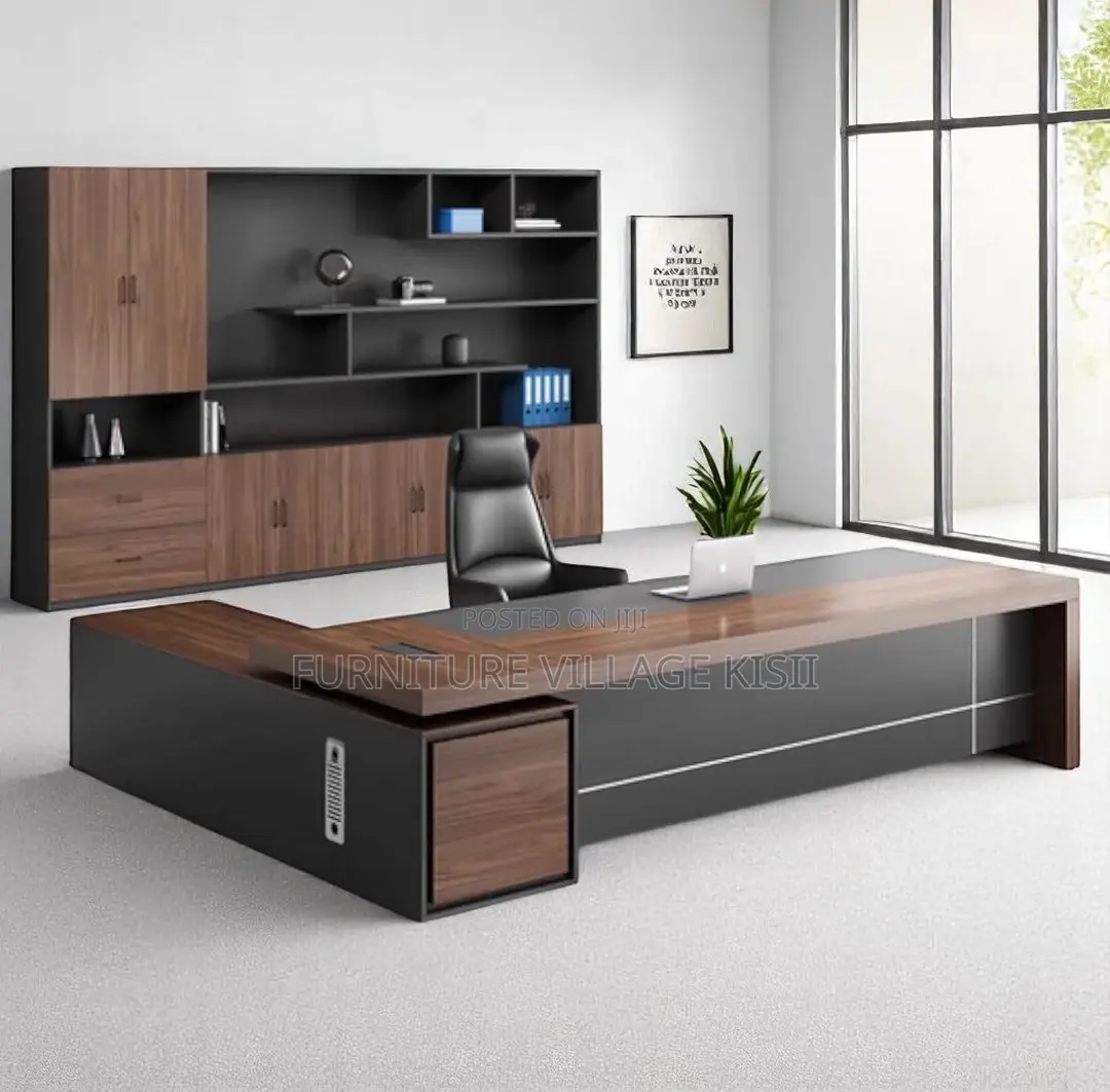 Office Desk; 2000mm Executive L-Shaped Modern Office Desk