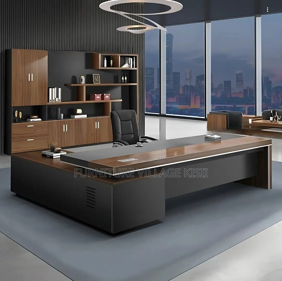 Office Desk; 2000mm Executive L-Shaped Modern Office Desk