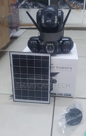 Triple Lens Solar 4G CCTV Camera – HD 360° Surveillance