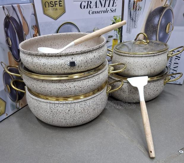 Amberay Granite Casserole Set 11pcs