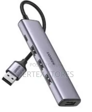 UGREEN 25851 4-Port USB 3.0 Hub - Gray