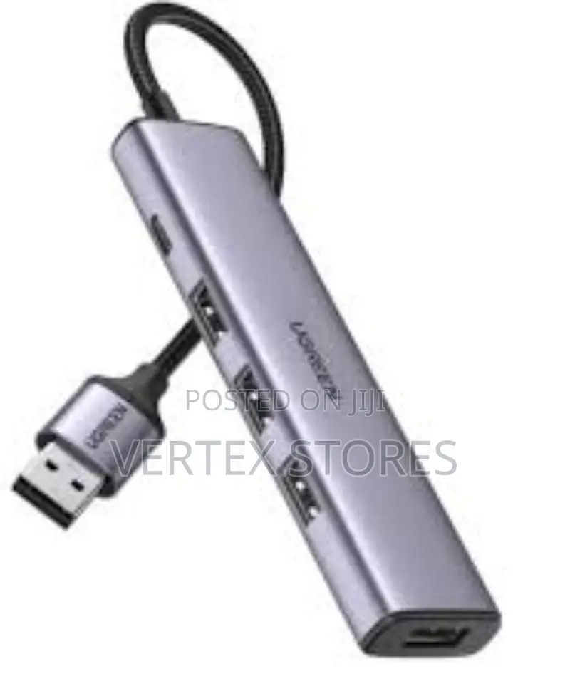 UGREEN 25851 4-Port USB 3.0 Hub - Gray