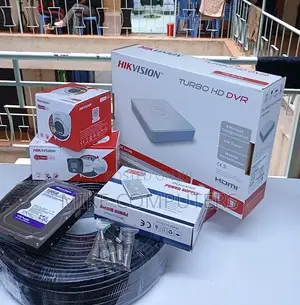 4port Channel DVR 2camera Complete Hikivision Set Colored