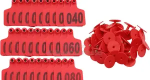 Ready-to-Use Numbered Ear Tags for Cattles, Medium