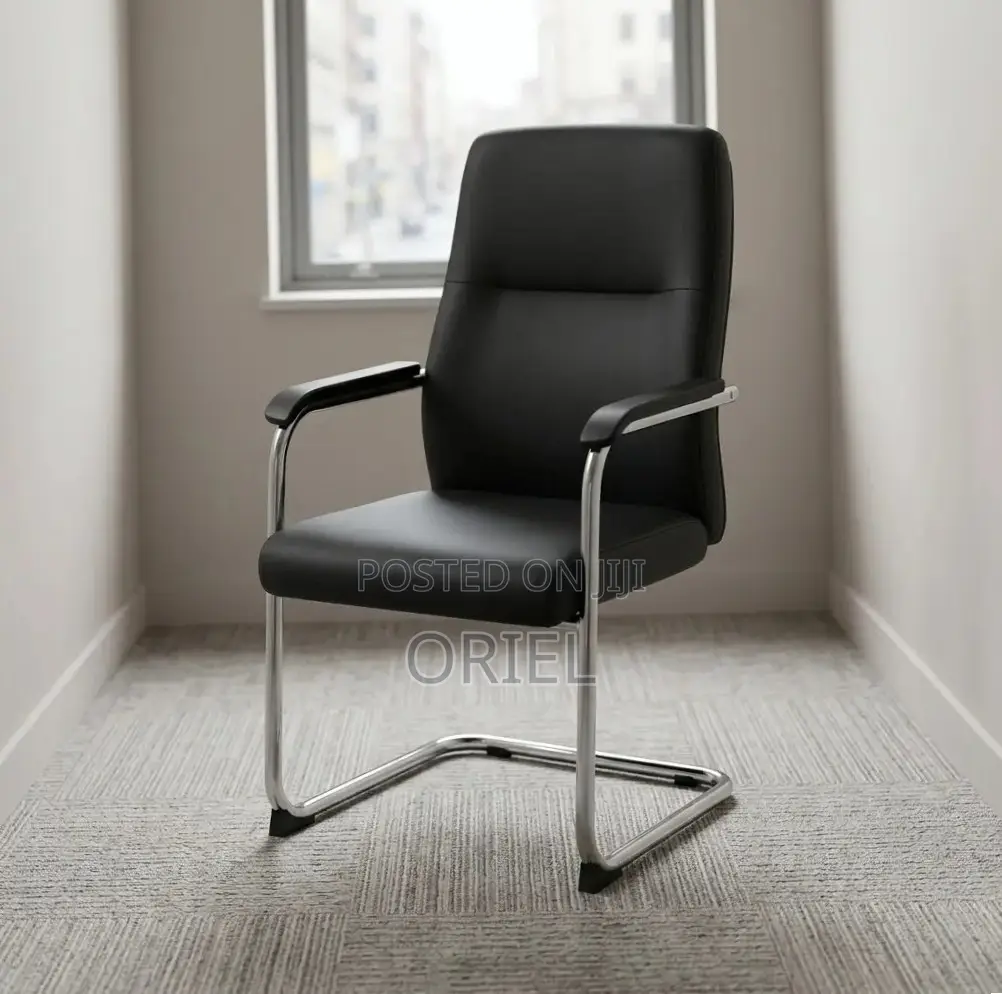 Office Waiting Leather Chair : Classic Guest Chair