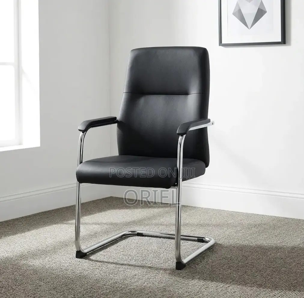Office Waiting Leather Chair : Classic Guest Chair