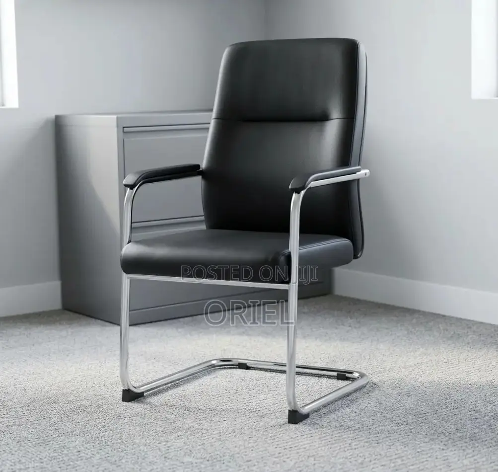 Office Waiting Leather Chair : Classic Guest Chair