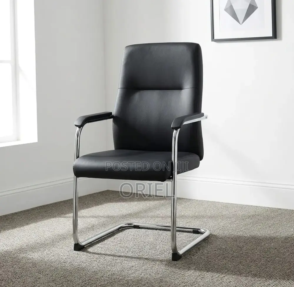 Office Waiting Leather Chair : Classic Guest Chair