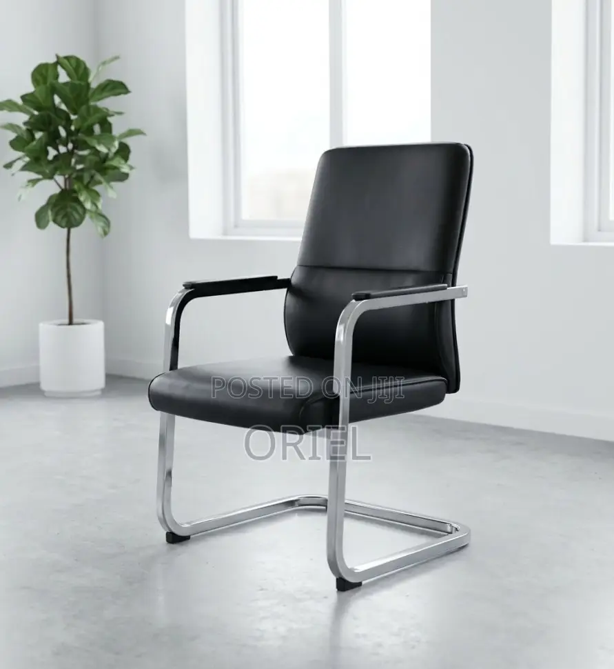 Office Waiting Leather Chair : Classic Guest Chair