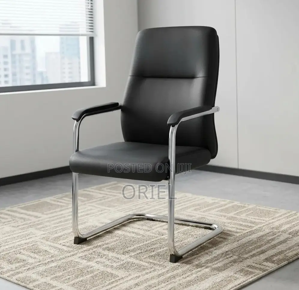 Office Waiting Leather Chair : Classic Guest Chair
