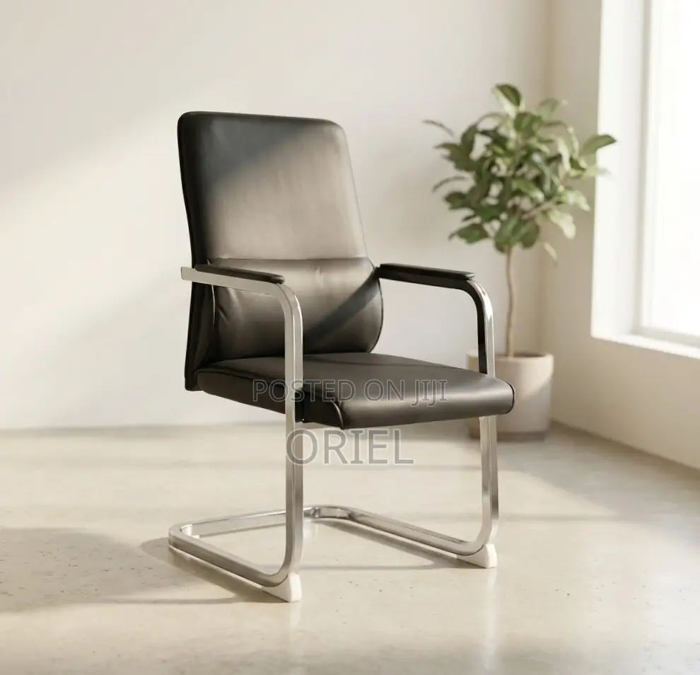 Office Waiting Leather Chair : Classic Guest Chair