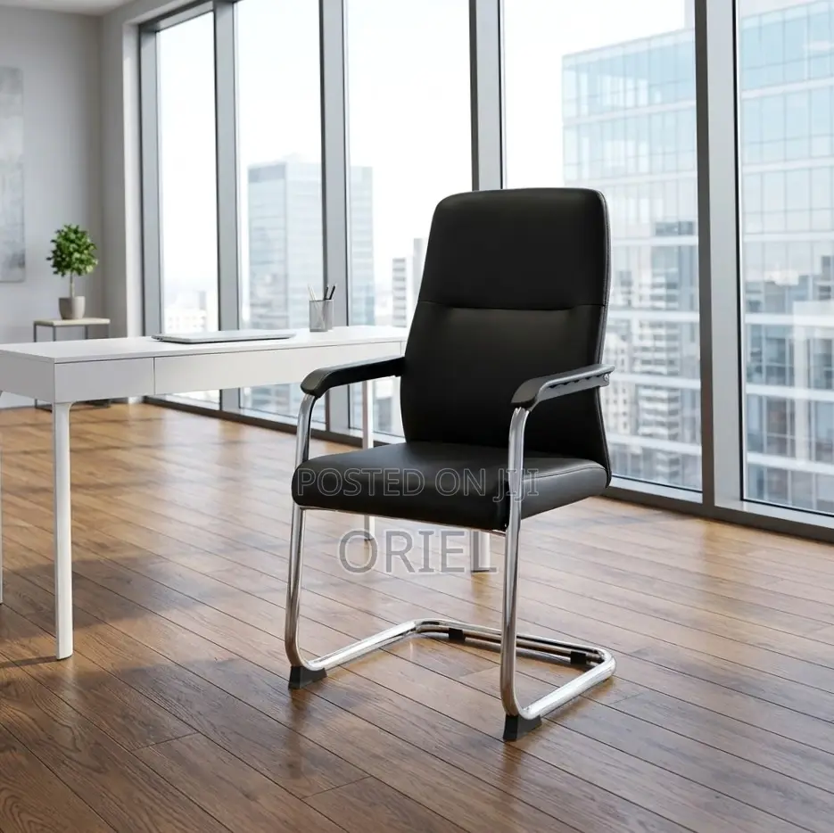 Office Waiting Leather Chair : Classic Guest Chair