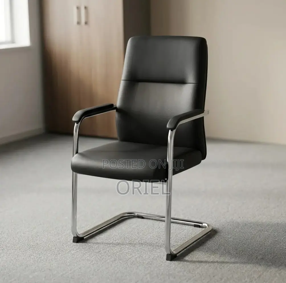Office Waiting Leather Chair : Classic Guest Chair