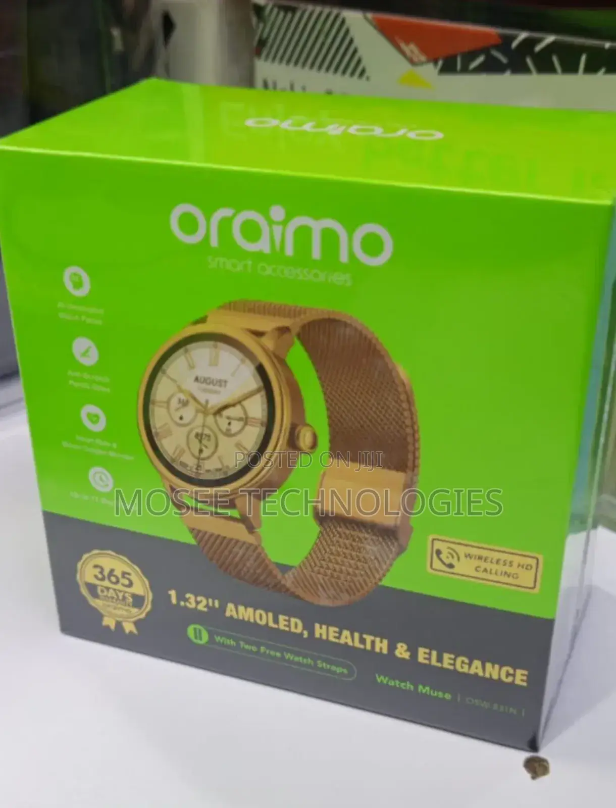 Oraimo Watch Muse 1.32" AMOLED Touchscreen Smartwatch