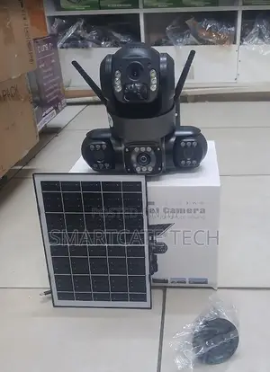4G Solar Triple Lens CCTV Camera – 360° Monitoring & Remote Viewing