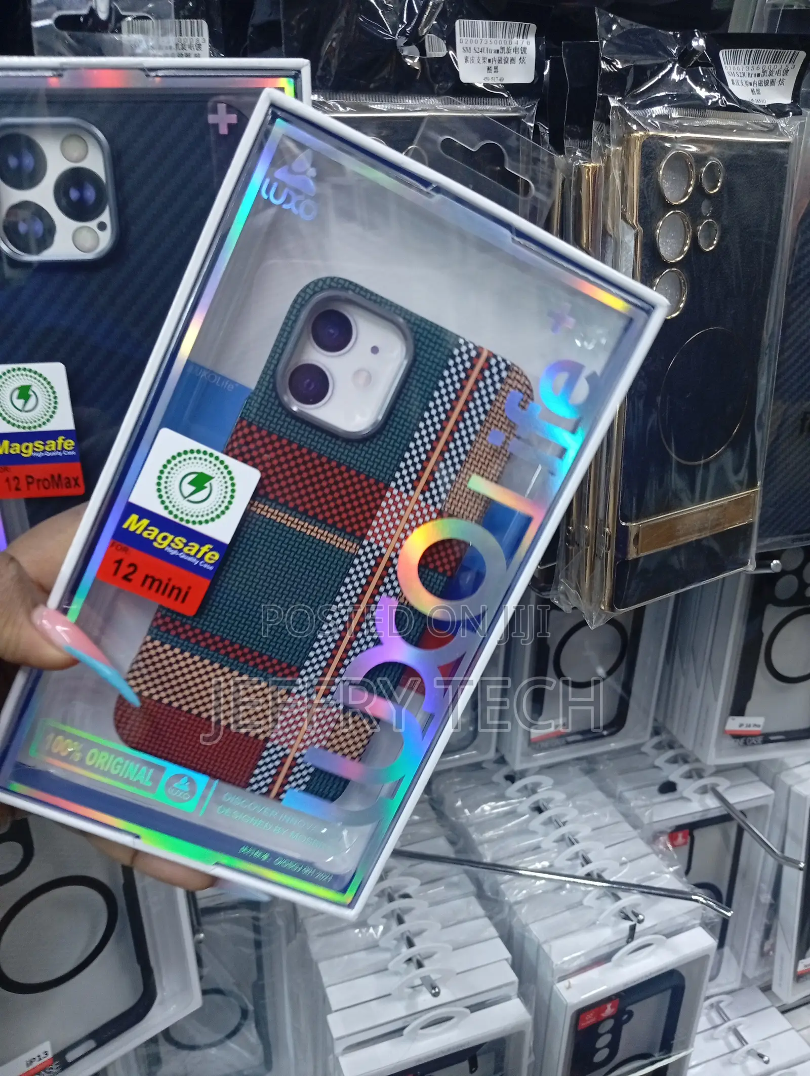 LUXO MagSafeCase a Multicolor Tribal and Designed for iPhone 12 Min
