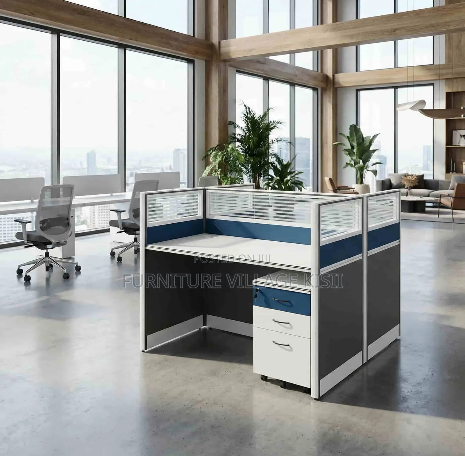 Workstation; 2-Way Modular Office Workstation