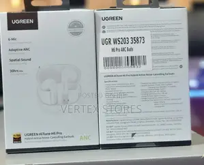 UGREEN HiTune H6 Pro (WS203 / W203) Hybrid ANC Earbuds - White