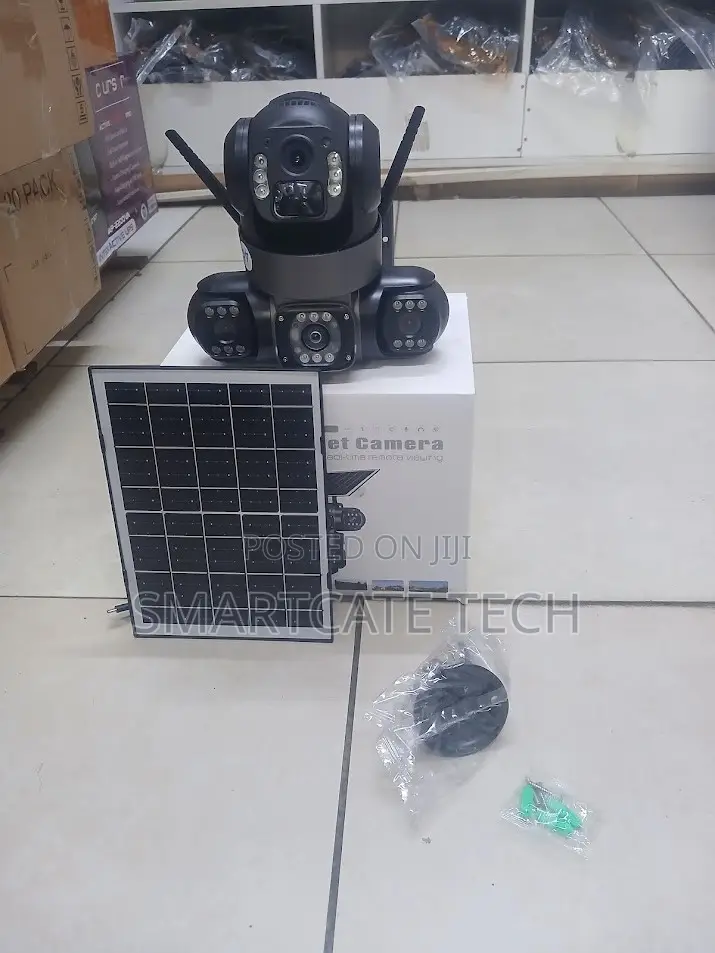 Triple Lens 4G Solar Camera Smart 360° Security, Night Vision & 4G SIM