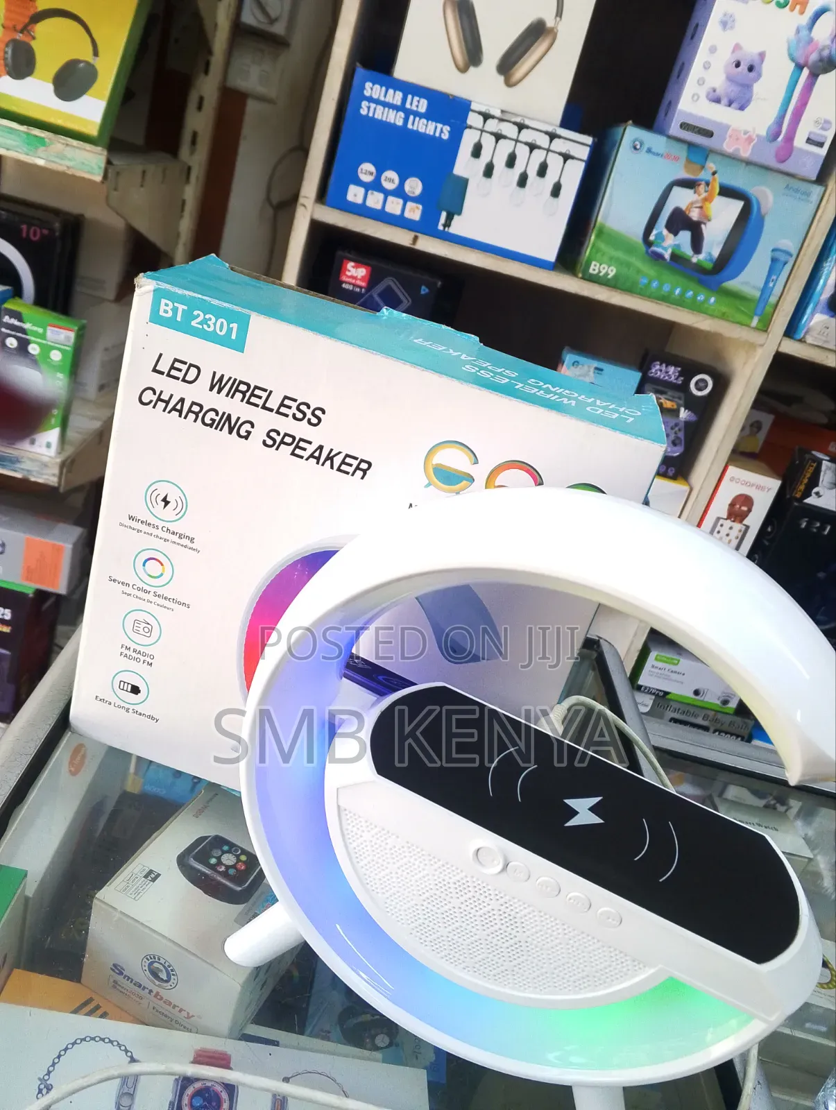 BT 2301 Led Light Wireless Charger Bluetooth Speaker