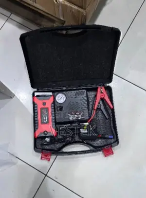 Portable Car Jump Starter Kit With Air Compressor & Tyre Inflator