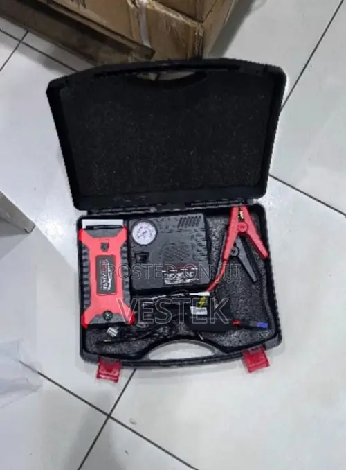 Portable Car Jump Starter Kit With Air Compressor & Tyre Inflator
