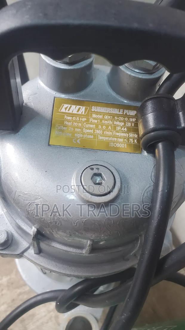 QDX Submersible Water Pump 0.5HP Electric Drainage Pump – High Power - thumbnail 4