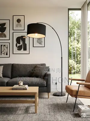 🛋perfect Overhead Lighting All Black Floor Lamp