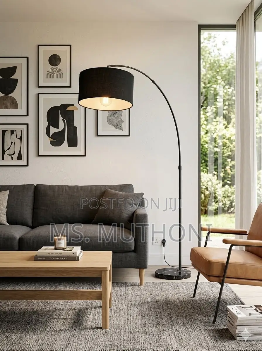 🛋perfect Overhead Lighting All Black Floor Lamp