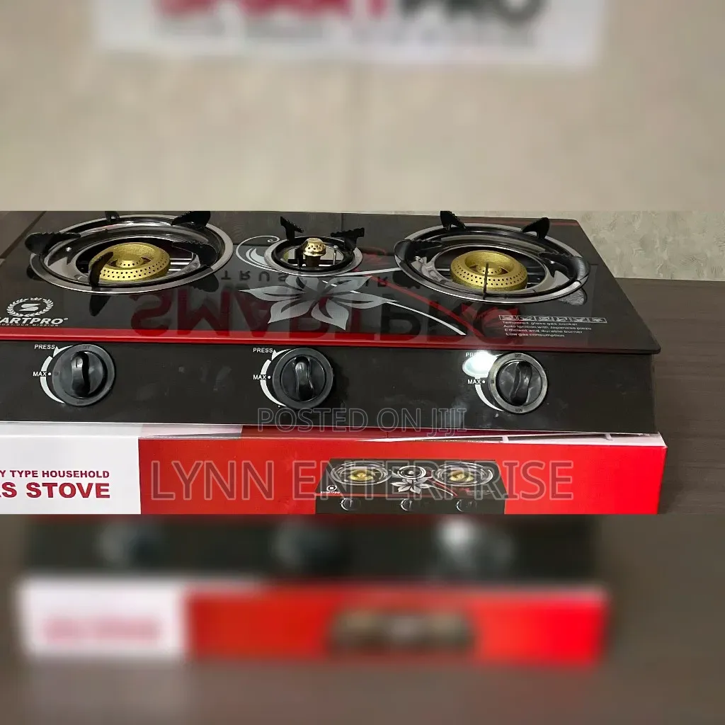 Smart Pro Gas Stove 3burner Glass...